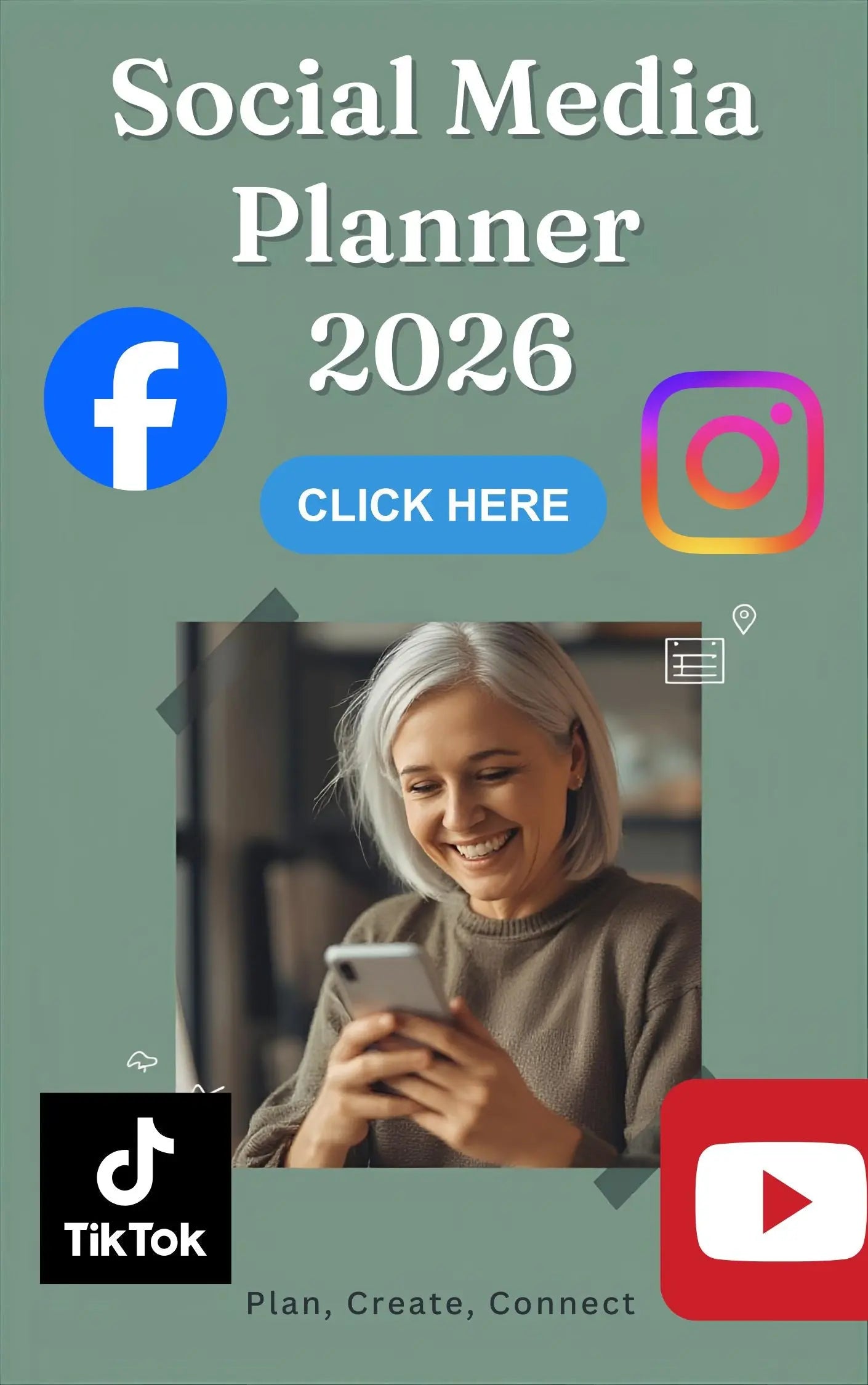 Social Media Planner 2026 – Planner Digitale per Instagram, TikTok, Facebook e YouTube PelliniDigital