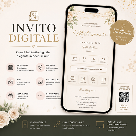 Invito Digitale PRO – Crea inviti eleganti online per eventi speciali