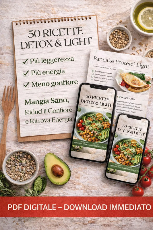 50 Ricette Detox & Light  Mangia sano senza rinunciare al gusto e ritrova leggerezza, energia e forma fisica PelliniDigital