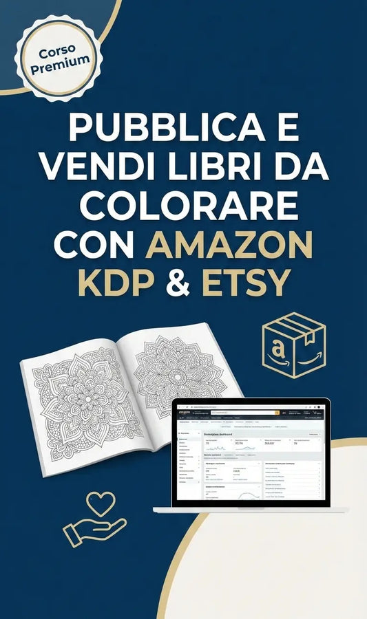 Pubblica e Vendi Libri da Colorare con Amazon KDP & Etsy PelliniDigital