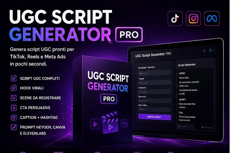 UGC Script Generator PRO PelliniDigital